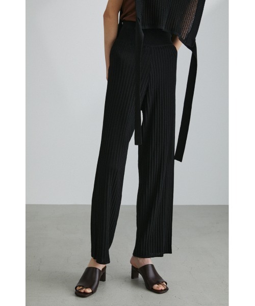 STYLEMIXER(スタイルミキサー)の「クロシェドライニットパンツ(その他パンツ・レディース・ライトベージュ/ライトグリーン/ブラック・MEDIUM/SMALL)」の5枚目の写真