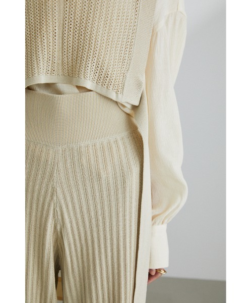 STYLEMIXER(スタイルミキサー)の「クロシェドライニットパンツ(その他パンツ・レディース・ライトベージュ/ライトグリーン/ブラック・MEDIUM/SMALL)」の11枚目の写真