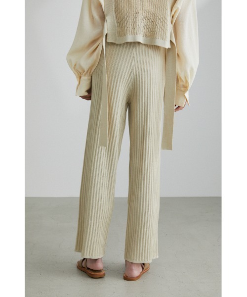 STYLEMIXER(スタイルミキサー)の「クロシェドライニットパンツ(その他パンツ・レディース・ライトベージュ/ライトグリーン/ブラック・MEDIUM/SMALL)」の13枚目の写真