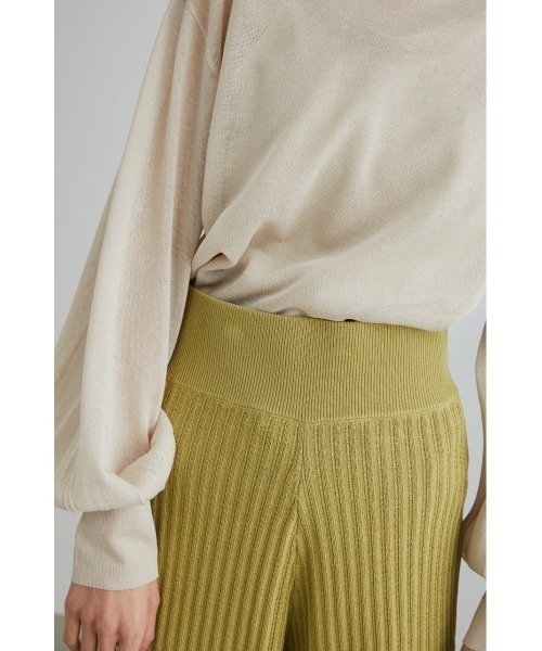 STYLEMIXER(スタイルミキサー)の「クロシェドライニットパンツ(その他パンツ・レディース・ライトベージュ/ライトグリーン/ブラック・MEDIUM/SMALL)」の17枚目の写真