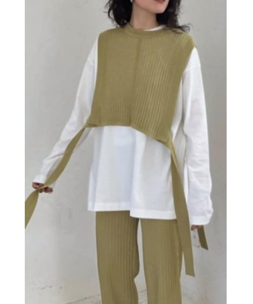 STYLEMIXER(スタイルミキサー)の「クロシェドライニットパンツ(その他パンツ・レディース・ライトベージュ/ライトグリーン/ブラック・MEDIUM/SMALL)」の21枚目の写真