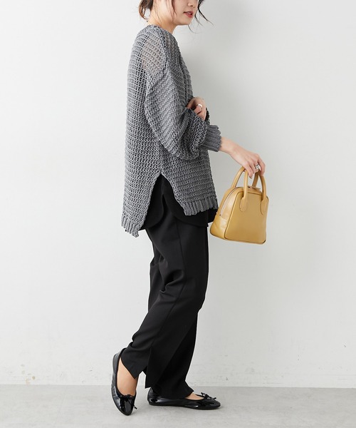 PUAL CE CIN（ピュアルセシン）の「リリーヤーンプルオーバー（ニット/セーター・レディース・ベージュ/グレー/アイボリー・FREE）」の13枚目の写真