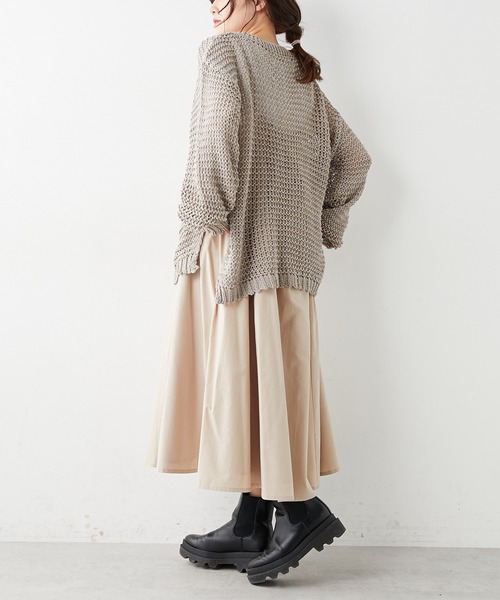 PUAL CE CIN（ピュアルセシン）の「リリーヤーンプルオーバー（ニット/セーター・レディース・ベージュ/グレー/アイボリー・FREE）」の6枚目の写真