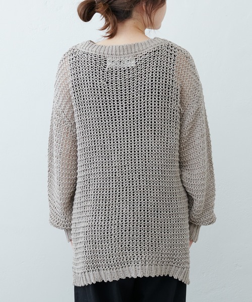 PUAL CE CIN（ピュアルセシン）の「リリーヤーンプルオーバー（ニット/セーター・レディース・ベージュ/グレー/アイボリー・FREE）」の17枚目の写真