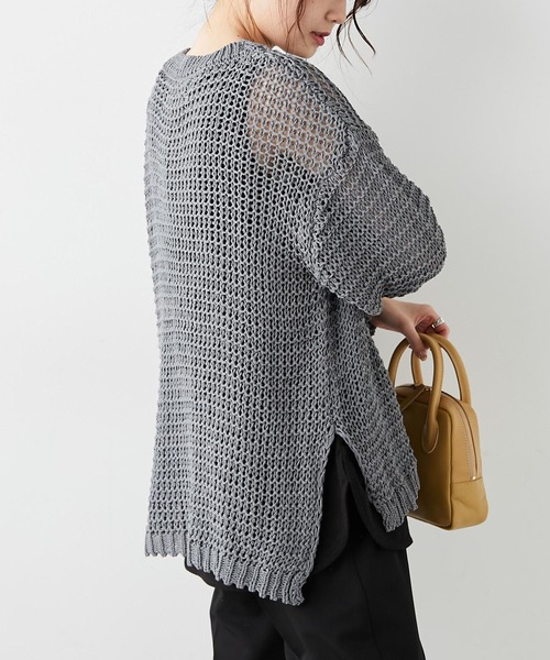 PUAL CE CIN（ピュアルセシン）の「リリーヤーンプルオーバー（ニット/セーター・レディース・ベージュ/グレー/アイボリー・FREE）」の21枚目の写真