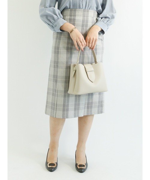 Te chichi(テチチ)の「【貴島明日香コラボ】チェックタイトスカート(スカート・レディース・ブラック/グレー/オフホワイト・SMALL/MEDIUM)」の7枚目の写真