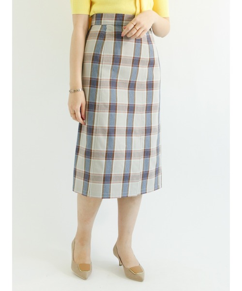 Te chichi(テチチ)の「【貴島明日香コラボ】チェックタイトスカート(スカート・レディース・ブラック/グレー/オフホワイト・SMALL/MEDIUM)」の9枚目の写真