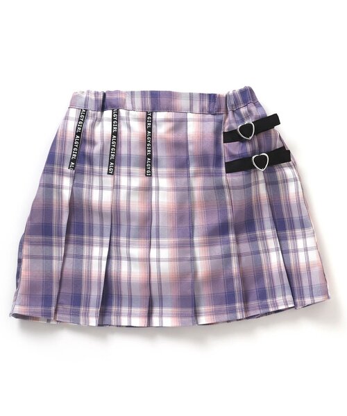 algy（アルジー）の「ロゴテーププリーツスカパン（スカート・キッズ・ベージュ/ラベンダー/ブラック・XX-SMALL/SMALL/MEDIUM/X-SMALL）」の3枚目の写真