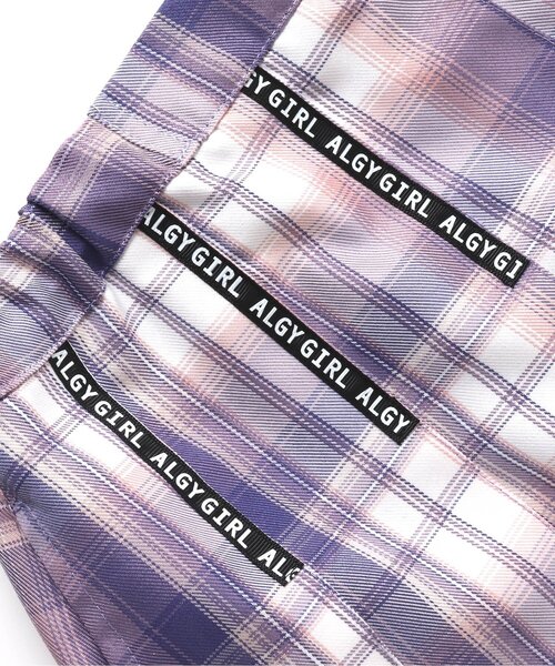 algy（アルジー）の「ロゴテーププリーツスカパン（スカート・キッズ・ベージュ/ラベンダー/ブラック・XX-SMALL/SMALL/MEDIUM/X-SMALL）」の10枚目の写真
