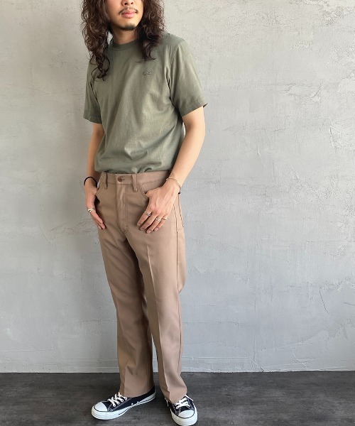 LACOSTE（ラコステ）の「[LACOSTE/ラコステ] クラシックフィット ワンポイントロゴTシャツ（Tシャツ/カットソー・レディース・オリーブ/ホワイト/ブラック/ベージュ/ネイビー・4/3/5/2）」の14枚目の写真