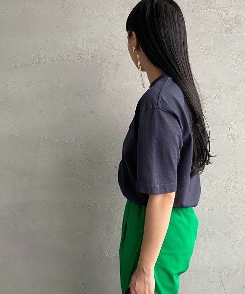 LACOSTE（ラコステ）の「[LACOSTE/ラコステ] クラシックフィット ワンポイントロゴTシャツ（Tシャツ/カットソー・レディース・オリーブ/ホワイト/ブラック/ベージュ/ネイビー・4/3/5/2）」の18枚目の写真