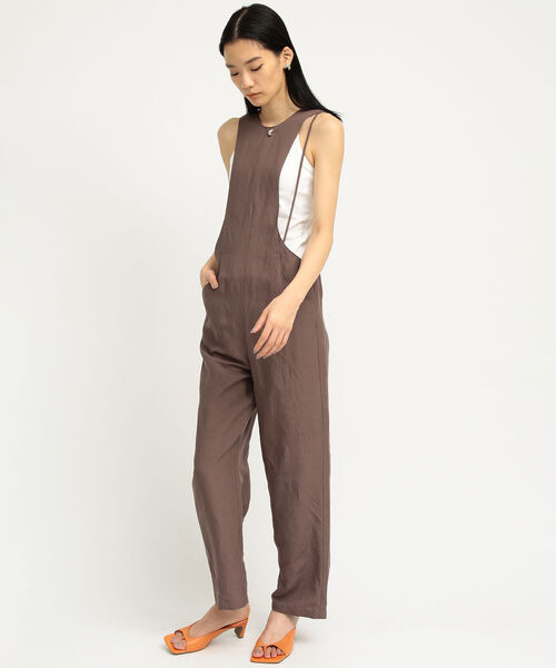 Ray BEAMS（レイビームス）の「Ray BEAMS / アシメ ストラップ サロペット（サロペット/オーバーオール・レディース・ブラック/ブラウン・1/0）」の15枚目の写真