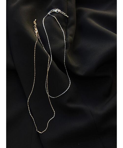 AMERICAN HOLIC（アメリカンホリック）の「【WEB限定】細チェーンネックレス（ネックレス・レディース・シルバー/ゴールド・FREE）」の7枚目の写真