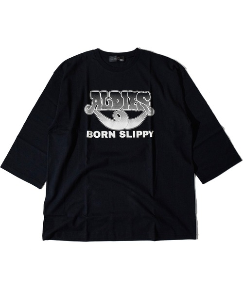 ALDIES(アールディーズ)の「Born Slippy Half Sleeve T / ボーンスリッピーハーフスリーブT(Tシャツ/カットソー・メンズ・ホワイト/マルチ/ブラック・MEDIUM/LARGE/SMALL)」の2枚目の写真