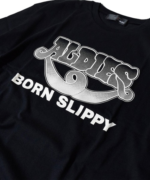 ALDIES(アールディーズ)の「Born Slippy Half Sleeve T / ボーンスリッピーハーフスリーブT(Tシャツ/カットソー・メンズ・ホワイト/マルチ/ブラック・MEDIUM/LARGE/SMALL)」の8枚目の写真