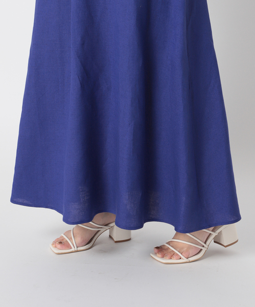 Simplicite(サンプリシテ)の「リネンレーヨンパフワンピース(ワンピース・レディース・ブラック/ブルー/レッド・FREE)」の12枚目の写真