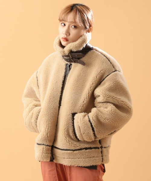 Retro Grade（レトログレード）の「【RETRO GRADE/レトロ グレード】ルーズ ボア B-3 / LOOSE BOA B-3（ブルゾン・メンズ・ナチュラル・MEDIUM/LARGE）」の9枚目の写真