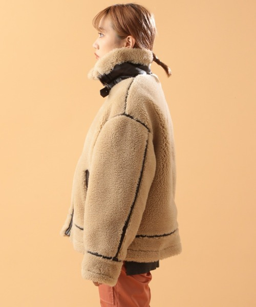 Retro Grade（レトログレード）の「【RETRO GRADE/レトロ グレード】ルーズ ボア B-3 / LOOSE BOA B-3（ブルゾン・メンズ・ナチュラル・MEDIUM/LARGE）」の10枚目の写真