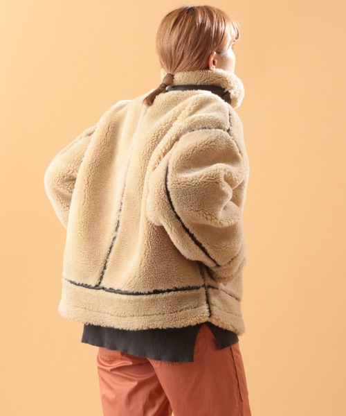 Retro Grade（レトログレード）の「【RETRO GRADE/レトロ グレード】ルーズ ボア B-3 / LOOSE BOA B-3（ブルゾン・メンズ・ナチュラル・MEDIUM/LARGE）」の6枚目の写真