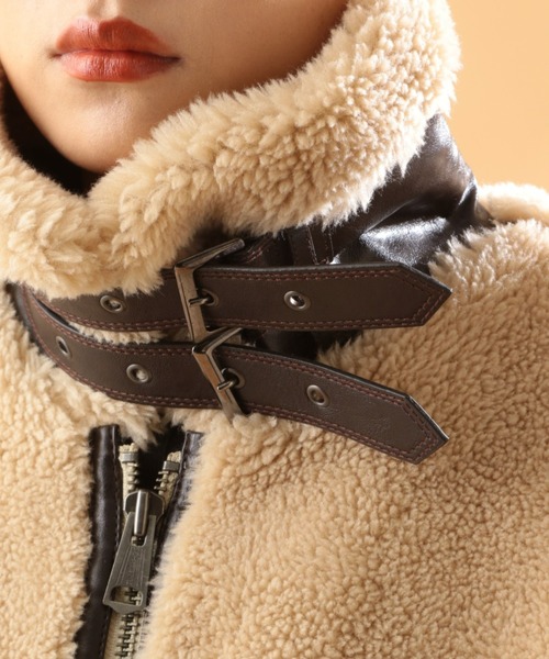 Retro Grade（レトログレード）の「【RETRO GRADE/レトロ グレード】ルーズ ボア B-3 / LOOSE BOA B-3（ブルゾン・メンズ・ナチュラル・MEDIUM/LARGE）」の5枚目の写真