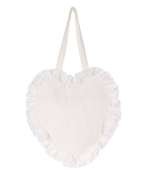 merry jenny（メリージェニー）の「ハートフリルトート（トートバッグ・レディース・ブラック/オフホワイト・FREE）」の17枚目の写真