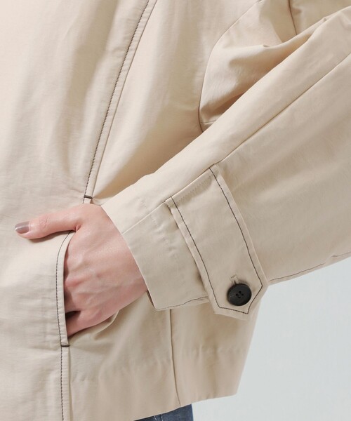 CAST:（キャストコロン）の「カジュアルショートブルゾン（トレンチコート・レディース・ベージュ/ベージュ系その他4/ブラック・M/S）」の13枚目の写真