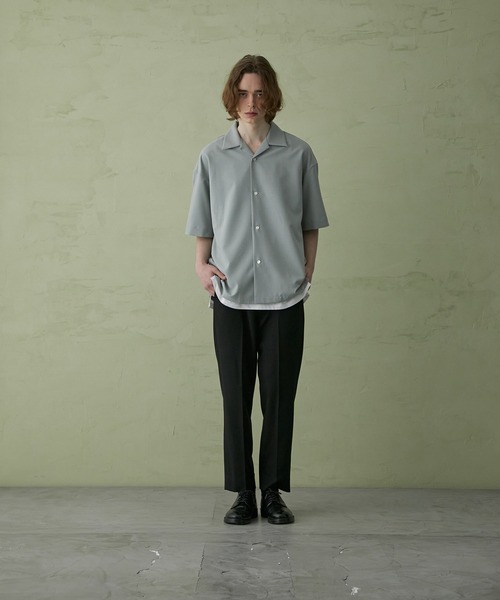 PUBLIC TOKYO(パブリックトウキョウ)の「コンフォートリラックスオープンカラーシャツ / 半袖開襟シャツ(シャツ/ブラウス・メンズ・ベージュ/ミント/ネイビー/ブラック/ホワイト/ベージュ系その他・1/3/2)」の10枚目の写真