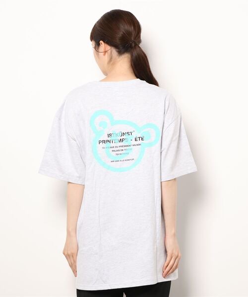 tシャツ 「UNISEX」ISTKUNST／BEAR＆SMILEY T　2275779 レディース メンズ UNISEX】ISTKUNST／BEAR&SMILEY T 2275779（Tシャツ/カットソー