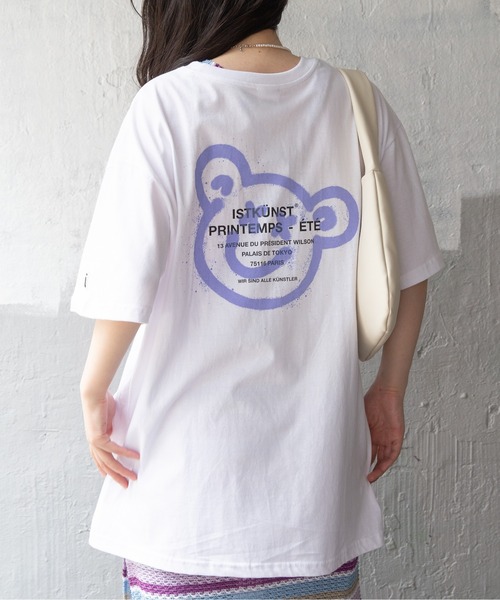 【UNISEX】ISTKUNST／BEAR&SMILEY T 2275779（Tシャツ/カットソー）｜ISTKUNST（イストクンスト）