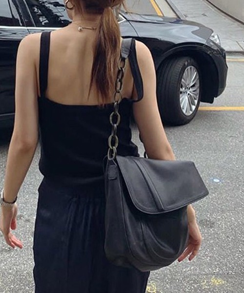 by muni:r（バイ ムニール）の「ヴィンテージボールドチェーンショルダーバッグ（ショルダーバッグ・レディース・ブラック・ONE SIZE）」の10枚目の写真