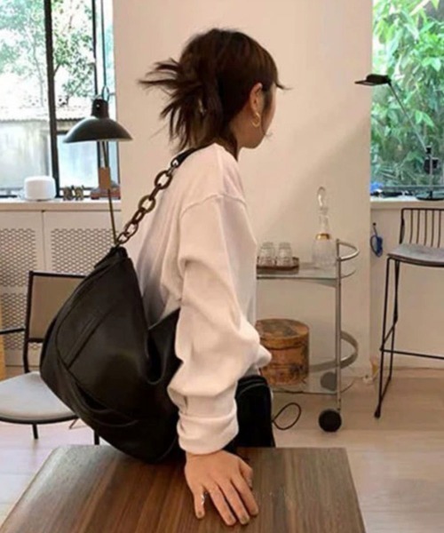 by muni:r（バイ ムニール）の「ヴィンテージボールドチェーンショルダーバッグ（ショルダーバッグ・レディース・ブラック・ONE SIZE）」の8枚目の写真