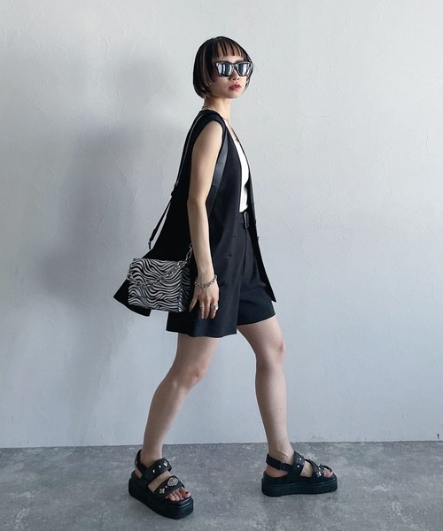 PAGEBOY（ページボーイ）の「リネンライクショートパンツ（その他パンツ・レディース・ブラック/ベージュ/ブラウン系その他・FREE）」の6枚目の写真