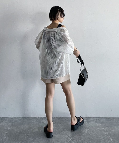 PAGEBOY（ページボーイ）の「リネンライクショートパンツ（その他パンツ・レディース・ブラック/ベージュ/ブラウン系その他・FREE）」の9枚目の写真