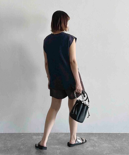 PAGEBOY（ページボーイ）の「リネンライクショートパンツ（その他パンツ・レディース・ブラック/ベージュ/ブラウン系その他・FREE）」の12枚目の写真