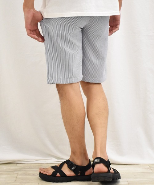 SPENDY'S Store（スペンディーズストア）の「ＣＯＯＬＭＡＸ（Ｒ）シアサッカーハーフパンツ（その他パンツ・メンズ・ネイビー/サックスブルー・LL/M/L）」の8枚目の写真