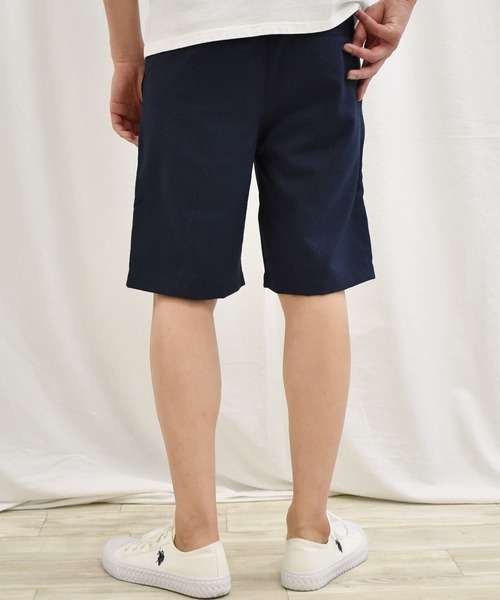 SPENDY'S Store（スペンディーズストア）の「ＣＯＯＬＭＡＸ（Ｒ）シアサッカーハーフパンツ（その他パンツ・メンズ・ネイビー/サックスブルー・LL/M/L）」の16枚目の写真