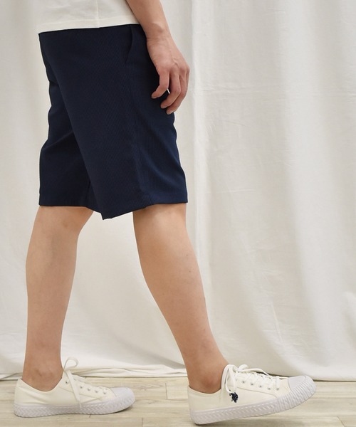 SPENDY'S Store（スペンディーズストア）の「ＣＯＯＬＭＡＸ（Ｒ）シアサッカーハーフパンツ（その他パンツ・メンズ・ネイビー/サックスブルー・LL/M/L）」の19枚目の写真