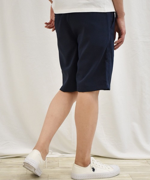 SPENDY'S Store（スペンディーズストア）の「ＣＯＯＬＭＡＸ（Ｒ）シアサッカーハーフパンツ（その他パンツ・メンズ・ネイビー/サックスブルー・LL/M/L）」の18枚目の写真