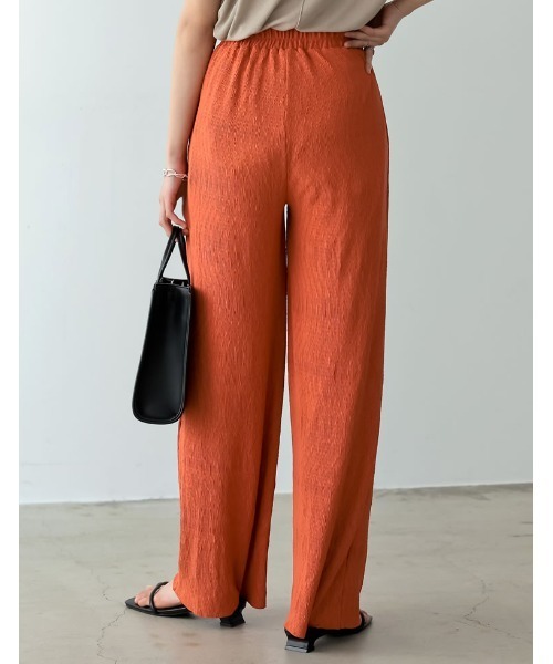 Re:EDIT（リエディ）の「楊柳プリーツウエストタックストレートパンツ（その他パンツ・レディース・オレンジ/ブルー/グレー系その他/アイボリー/ブラック/イエロー/グリーン・SHORT/MEDIUM/TALL/LARGE）」の19枚目の写真