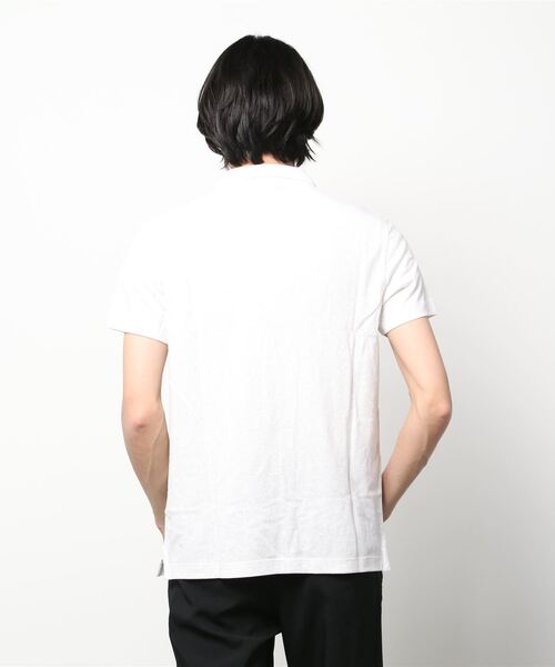 BANANA REPUBLIC FACTORY STORE（バナナリパブリック ファクトリーストア）の「BANANA REPUBLIC FACTORY STORE　　フローラルピケポロ（ポロシャツ・メンズ・ホワイト/ブラック/ネイビー/ピンク・M/S/XL/L）」の10枚目の写真