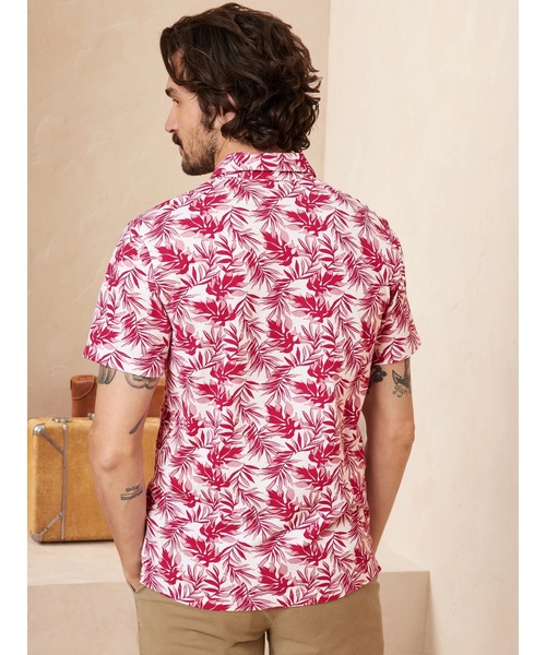 BANANA REPUBLIC FACTORY STORE（バナナリパブリック ファクトリーストア）の「BANANA REPUBLIC FACTORY STORE　　フローラルピケポロ（ポロシャツ・メンズ・ホワイト/ブラック/ネイビー/ピンク・M/S/XL/L）」の6枚目の写真