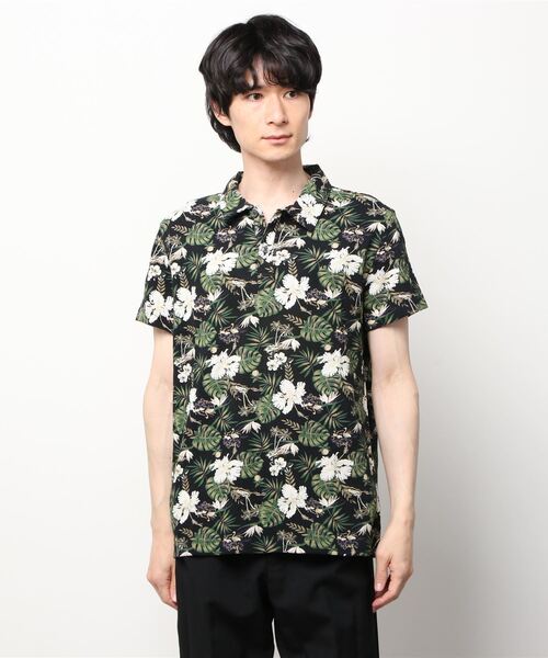 BANANA REPUBLIC FACTORY STORE（バナナリパブリック ファクトリーストア）の「BANANA REPUBLIC FACTORY STORE　　フローラルピケポロ（ポロシャツ・メンズ・ホワイト/ブラック/ネイビー/ピンク・M/S/XL/L）」の13枚目の写真