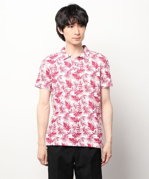 BANANA REPUBLIC FACTORY STORE（バナナリパブリック ファクトリーストア）の「BANANA REPUBLIC FACTORY STORE　　フローラルピケポロ（ポロシャツ・メンズ・ホワイト/ブラック/ネイビー/ピンク・M/S/XL/L）」の14枚目の写真