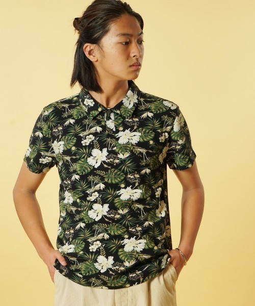 BANANA REPUBLIC FACTORY STORE（バナナリパブリック ファクトリーストア）の「BANANA REPUBLIC FACTORY STORE　　フローラルピケポロ（ポロシャツ・メンズ・ホワイト/ブラック/ネイビー/ピンク・M/S/XL/L）」の15枚目の写真