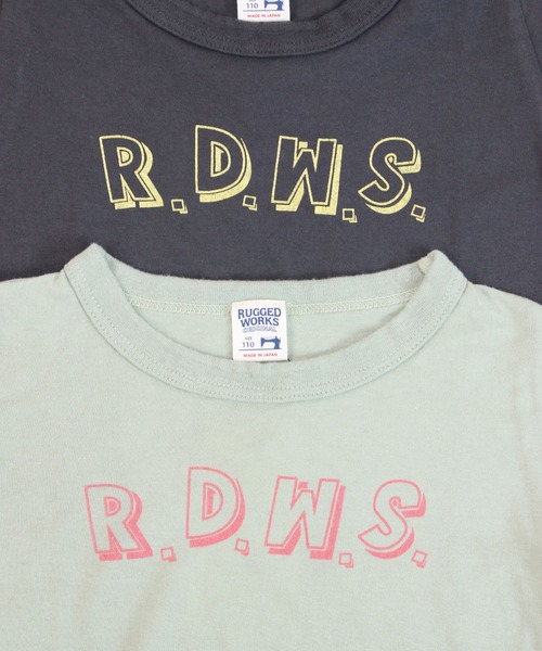 RUGGEDWORKS(ラゲッドワークス)の「《made in Japan》 RUGGEDWORKSロゴ半袖TEE(Tシャツ/カットソー・キッズ・ライトグリーン/チャコール・150/140/130/110/90/100/120)」の6枚目の写真