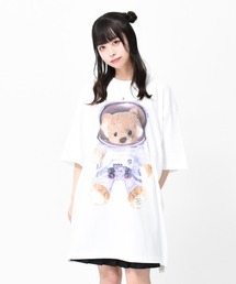 TRAVAS TOKYO | 『TRAVAS TOKYO/トラバス トーキョー』Spacesuit Bear BIG Tee/宇宙服くまプリント 半袖Tシャツ(Tシャツ/カットソー)