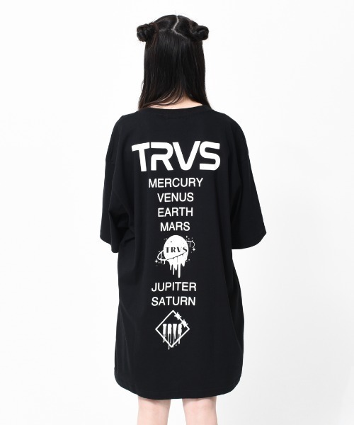 TRAVAS TOKYO（トラバス トウキョウ）の「『TRAVAS TOKYO/トラバス トーキョー』Spacesuit Bear BIG Tee/宇宙服くまプリント 半袖Tシャツ（Tシャツ/カットソー・レディース・ホワイト/ブラック・FREE）」の5枚目の写真