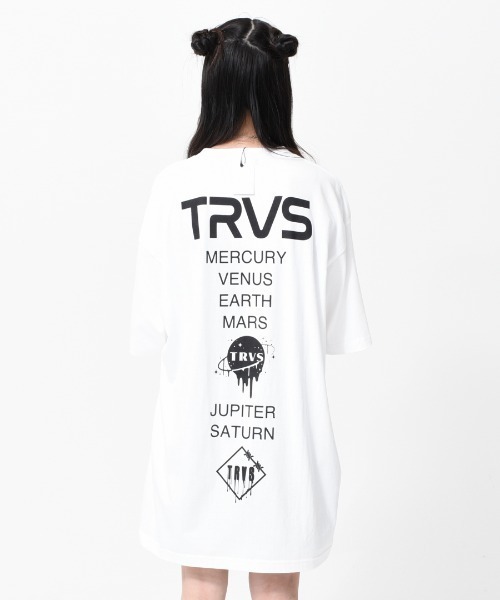 TRAVAS TOKYO（トラバス トウキョウ）の「『TRAVAS TOKYO/トラバス トーキョー』Spacesuit Bear BIG Tee/宇宙服くまプリント 半袖Tシャツ（Tシャツ/カットソー・レディース・ホワイト/ブラック・FREE）」の8枚目の写真
