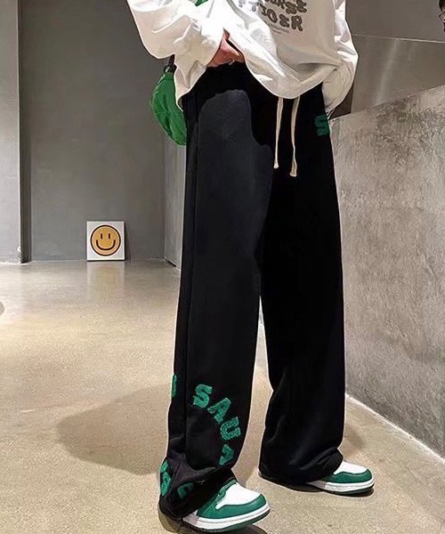 BASQUE magenta（バスクマゼンタ）の「サガラ刺繍ワイドイージートラックパンツ（その他パンツ・メンズ・ホワイト/ブラック・FREE）」の17枚目の写真