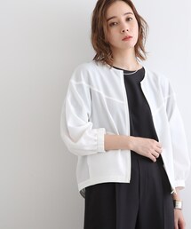 INDIVI | ボリュームスリーブブラウスライクジャケット(ブルゾン)